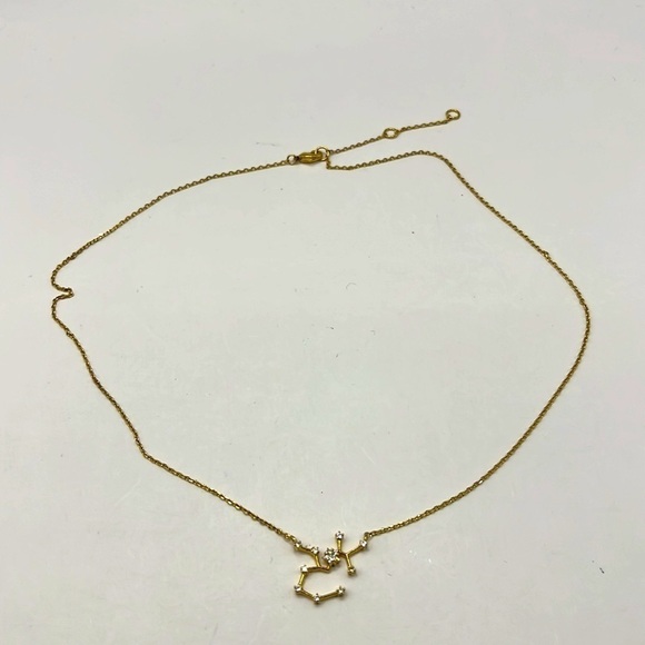 Sagittarius The Archer Zodiac Goldtone Necklace with Rhinestones Nov 22-Dec 21. - Picture 5 of 12